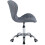 Office and Home Swivel Adjustable Grey Chair with Chrome Base Best 3