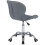 Office and Home Swivel Adjustable Grey Chair with Chrome Base Best 4