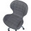 Office and Home Swivel Adjustable Grey Chair with Chrome Base Best 5