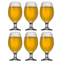 Pasabahce Bistro Range Set Of 6 400ml Stemmed Drinking Beer Lager Gift