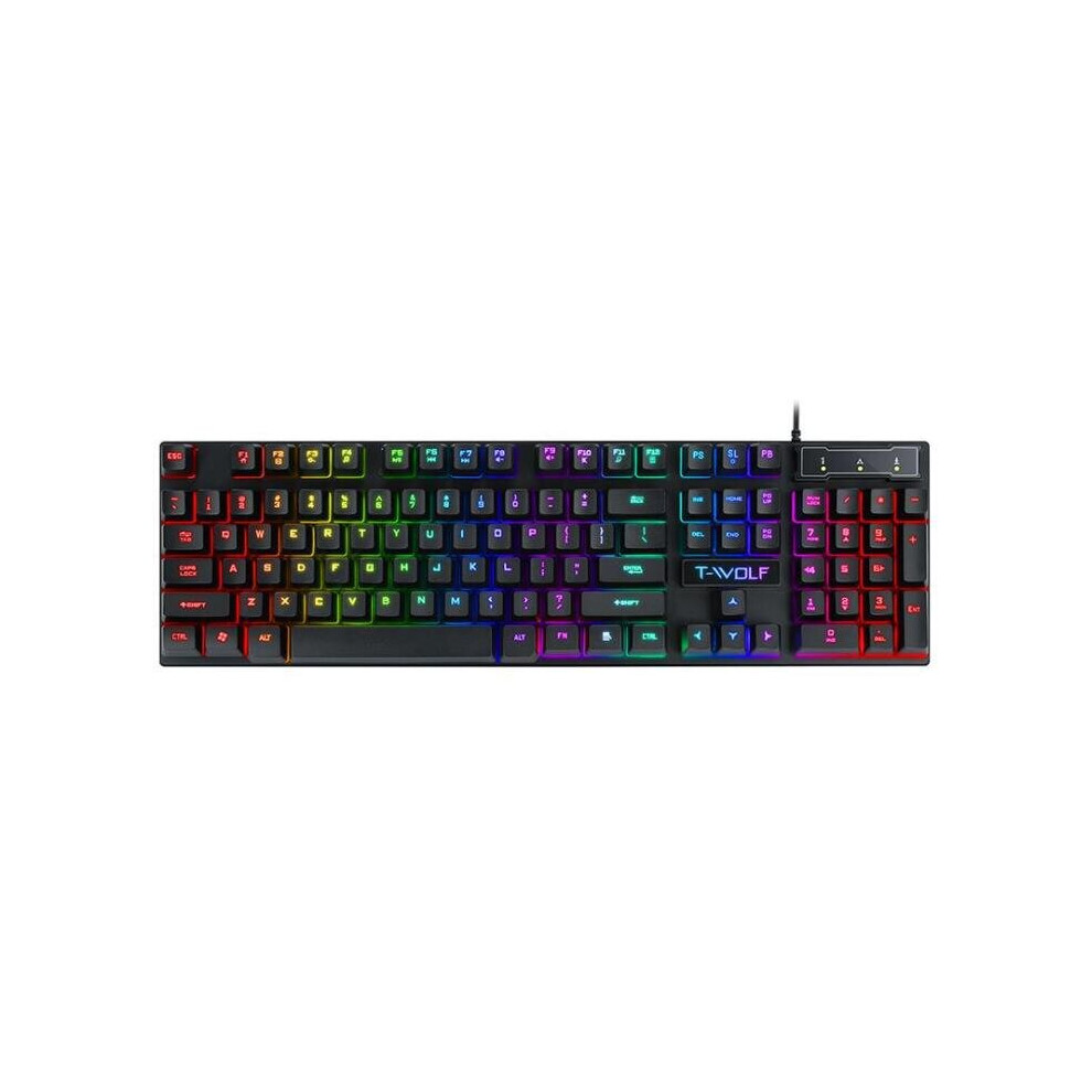 Light T20 Luminous Gaming Keyboard Usb Luminous Wired Keyboard Suspended Mechanical Keyboard