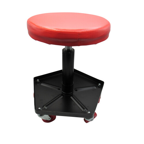 Adjustable Mechanics Creeper Stool Seat (Rolling Garage Padded Chair)