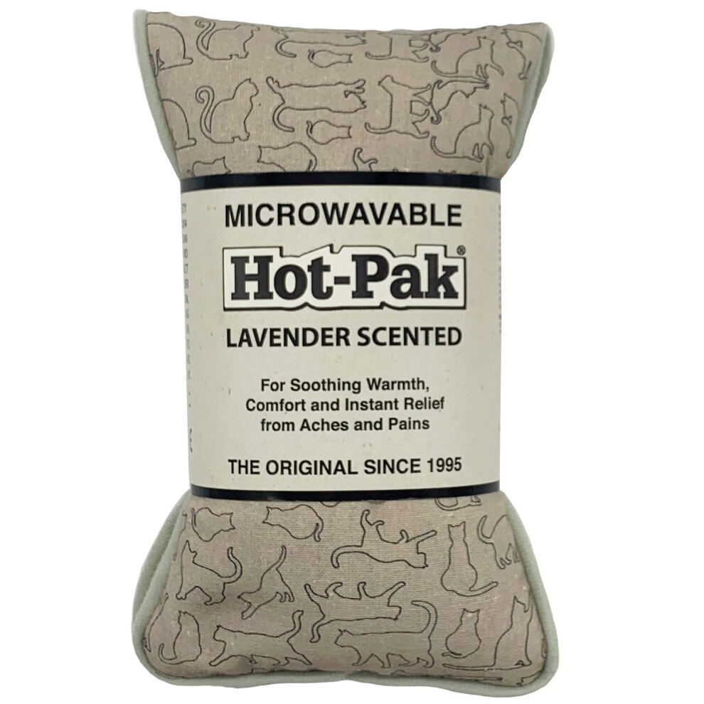 Hot-Pak Hot Pak Microwavable Neck Warmer Heat Pack Lavender Shoulder Wrap Pads Cats