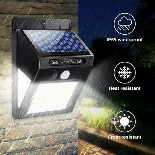 Solar Powered Motion Sensor 40 LED Wall Light Garden PIR Security Lamp 1