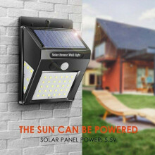 Solar Powered Motion Sensor 40 LED Wall Light Garden PIR Security Lamp