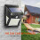 Solar Powered Motion Sensor 40 LED Wall Light Garden PIR Security Lamp 1