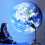 LED MOON EARTH Projector Lamp Night Light Home Decor Bedroom Rotating 5