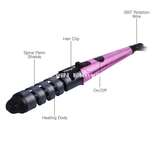 Tourmaline Ceramic Curling Iron Spiral Curling Ceramic Anti-Drying 1