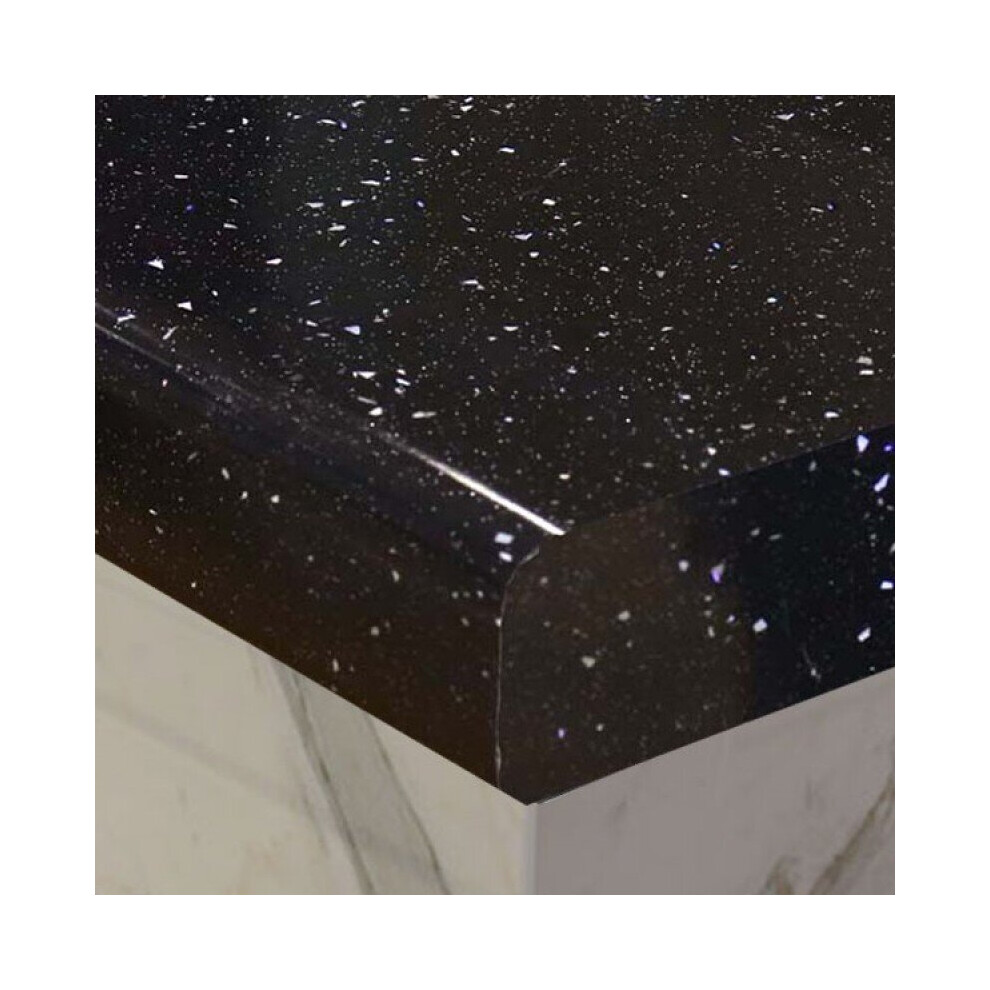 Black Andromeda Kitchen Worktop 40mm x 3000mm x 600