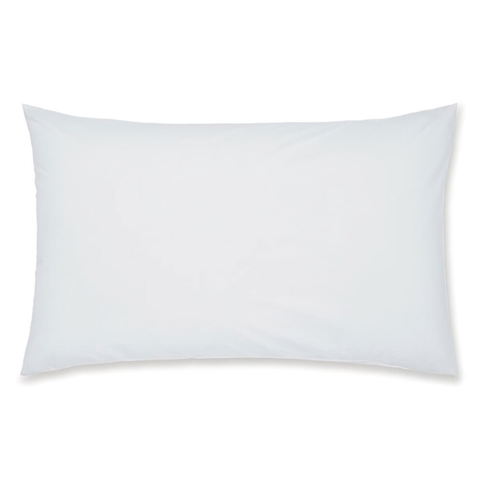 Catherine Lansfield (White) Easy Iron Percale Standard Pillow Cases, Pair