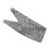 Homescapes (Grey) Velvet Jacquard Curtain Tie Back Pair 2