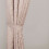 Homescapes (Latte) Velvet Jacquard Curtain Tie Back Pair 1