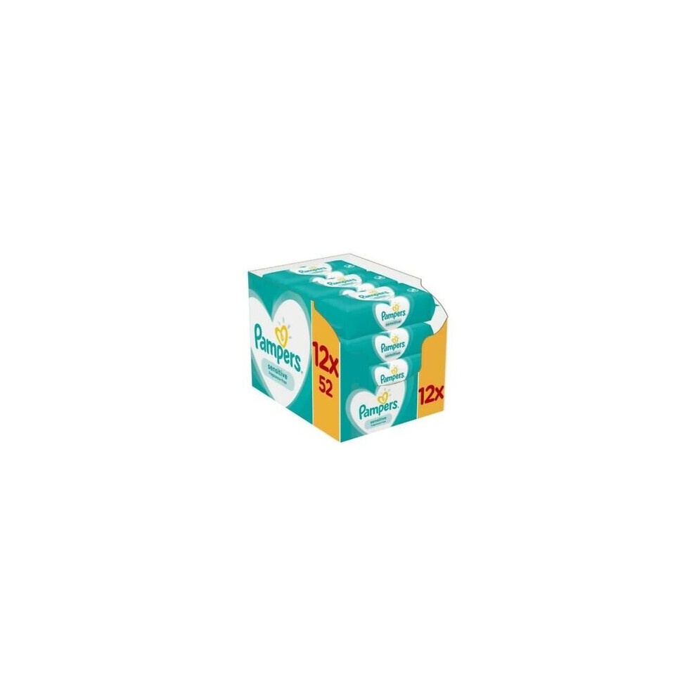 Pampers Baby Wipes - Sensitive - Pack of 12