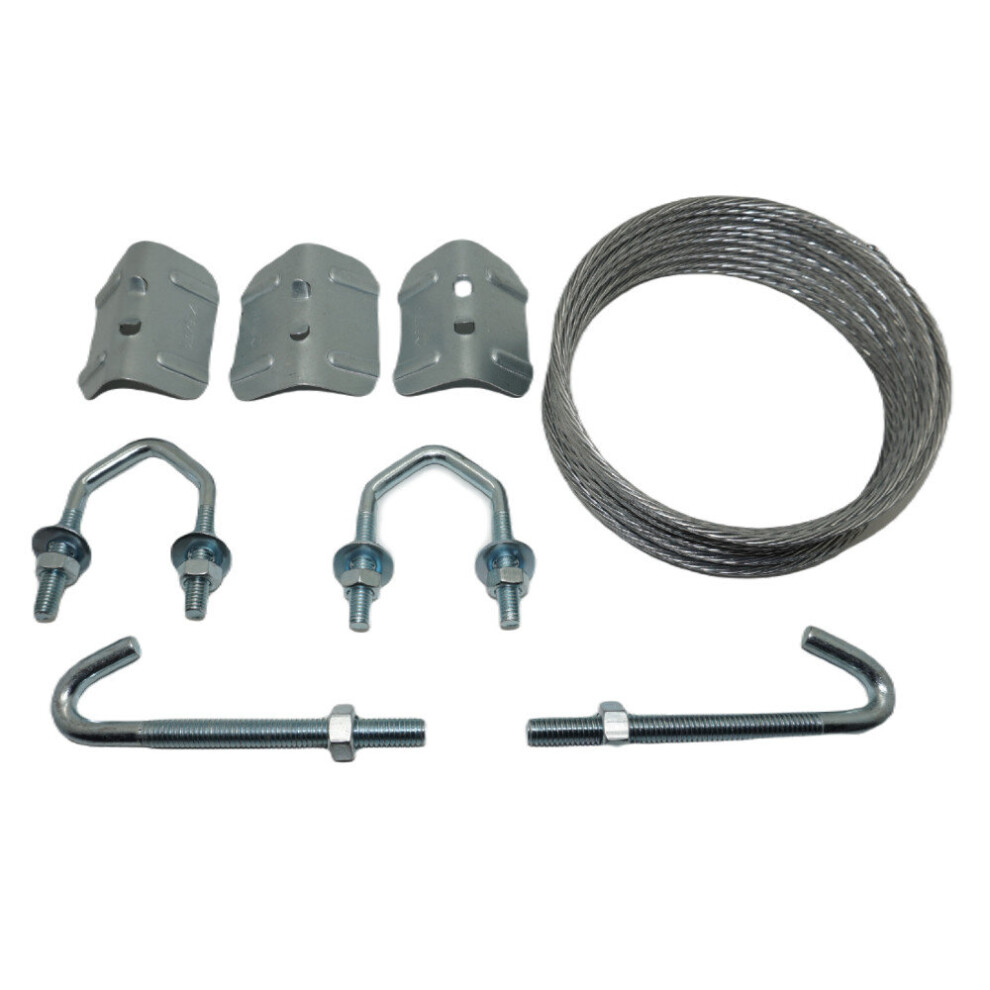 Tv Aerial Lashing Wire Kit With 1.75" U V Bolts For Chimney Bracket Pole Mast 3713794192079