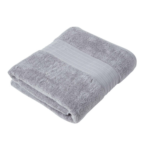 Homescapes (Bath Sheet, Grey) Zero Twist Supima Cotton