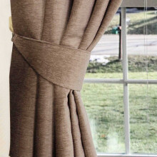 (Mink) Chenille Curtain Tie Back Pair