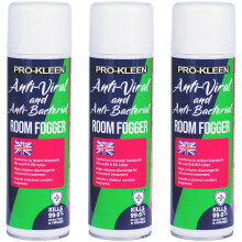 (3 x 500ml) Pro-Kleen Anti Viral & Anti Bacterial Room Fogger