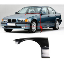 BMW 3 E36 1991-1996 Front Wing Passenger With Large Indicator Hole 4Dr Saloon