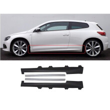 Vw Scirocco 2008-2018 Side Skirts With Moulding Complete R Style Conversion