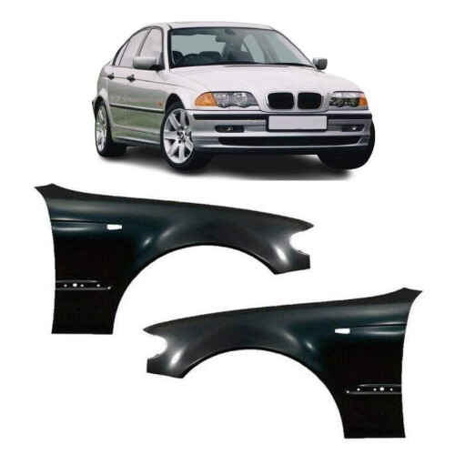 BMW 3 E46 Saloon/Touring 2001-2005 Front Wing Primed Pair Left & Right