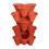 Set of 6 Plastic Stacking Tiered Plant Pots 1