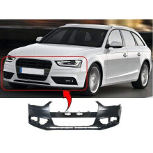 Audi A4 Estate 2012-2015 Front Bumper Primed With Pdc & Washer Holes