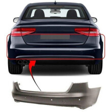 Audi A4 B8 2012-2015 Facelift Rear Bumper Primed With Pdc Holes Saloon Standard Models