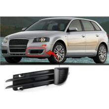 Audi A3 5Dr Hatch 2004-2008 Front Bumper Fog Grille No Lamp Hole Passenger Side