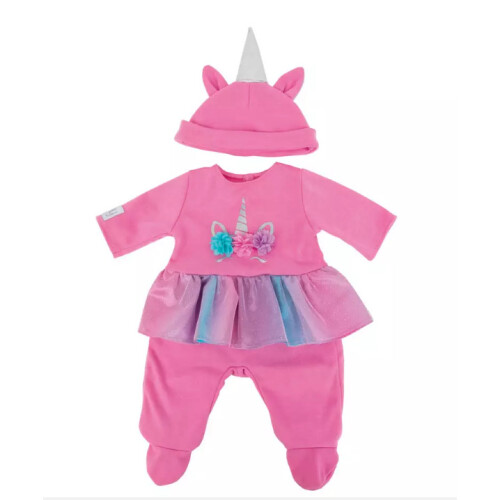 Tiny Treasures Unicorn Tutu Outfit For Dolls 1