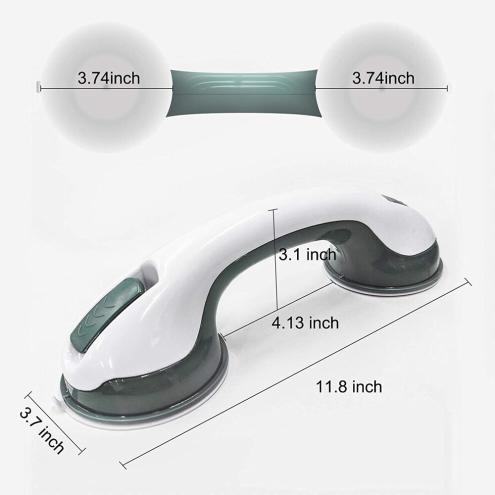 Keluofu (1 Pc) Shower Handle Safety Helping Handle Anti Slip Support Toilet Bathroom Safe Grab Bar Handle Vacuum Sucker Suction Cup Handrail