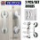 2X Bathroom Grab Bar with Suction Cup - Non-Slip Shower Safety Handle for Tile, Glass, Acrylic (No-Drill Install) 2