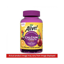 Alive Calcium + D3 Gummies 60's Calcium + D3 Gummies for Bone Health (60's)