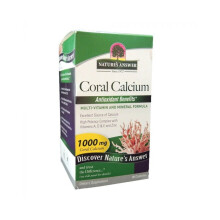 Natures Answer Coral Calcium 1000 mg Capsules Calcium Supplement 90's