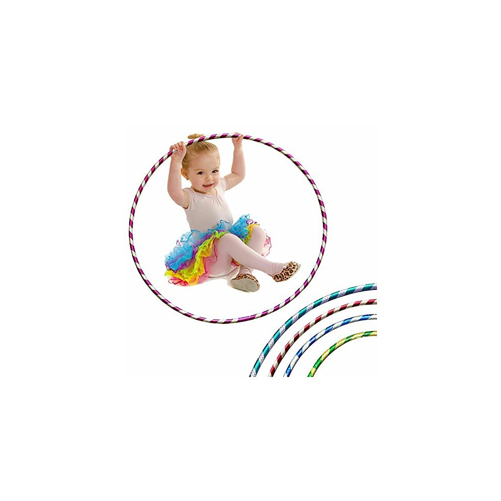 Hula Hoop for Adults and Kids, 5 Colors Fitness Hoola Hoops Toy, Size Adjustable Suitable for Gymnastics, Dancing, Fun Exercise (Purple, 70CM) 