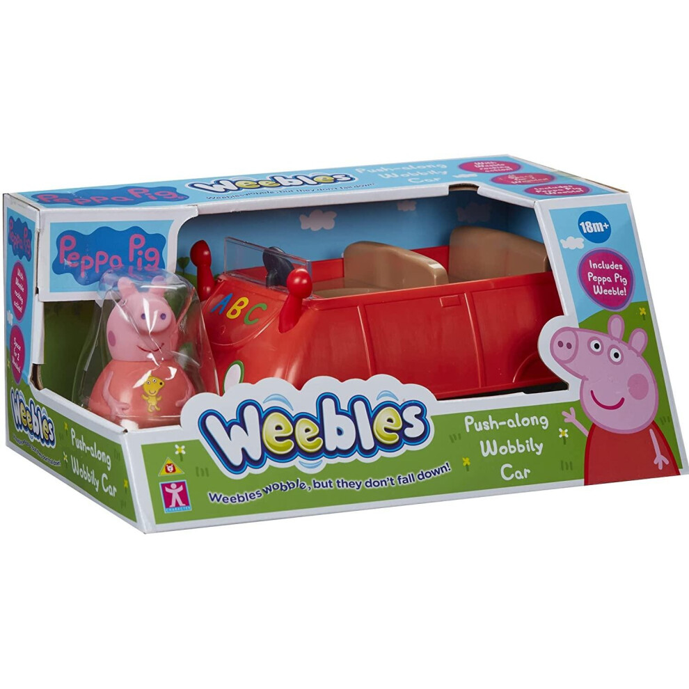 Peppa Pig Weebles Push Along Wobbly Car