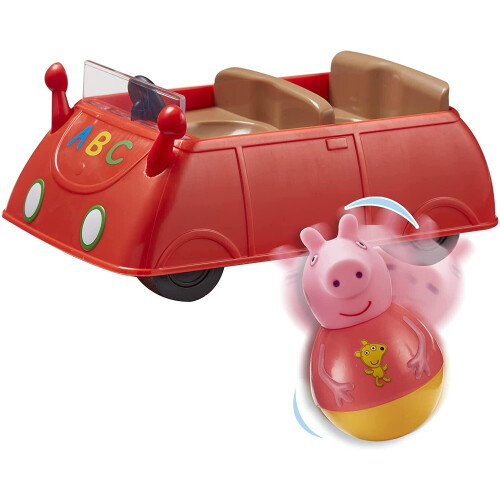 Peppa Pig Weebles Push Along Wobbly Car 1