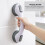 2X Bathroom Grab Bar with Suction Cup - Non-Slip Shower Safety Handle for Tile, Glass, Acrylic (No-Drill Install) 5
