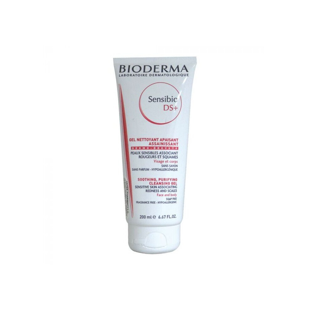 Bioderma Sensibio DS+ Cleansing GelGently cleanses and soothes irritated skin 200 mL