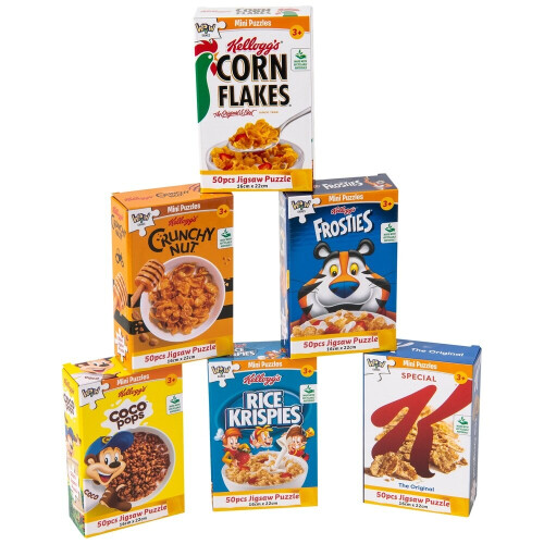 Kelloggs Breakfast Cereal Jigsaw Puzzles Set on OnBuy