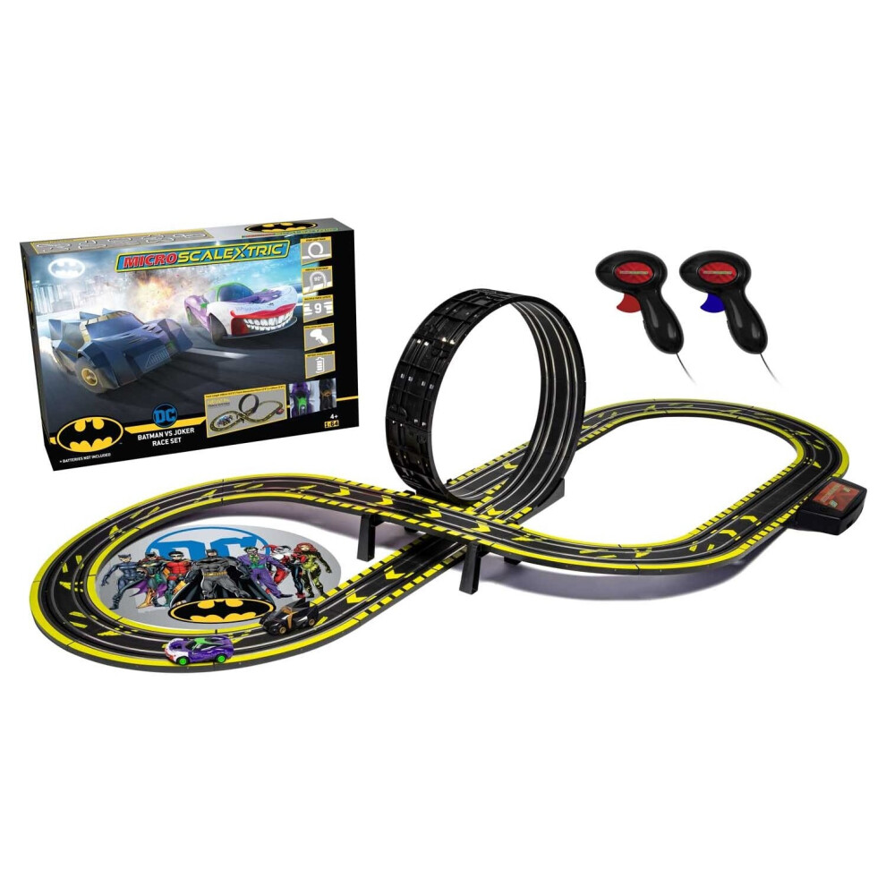 Scalextric Micro Batman Vs Joker Racing Set Size 2