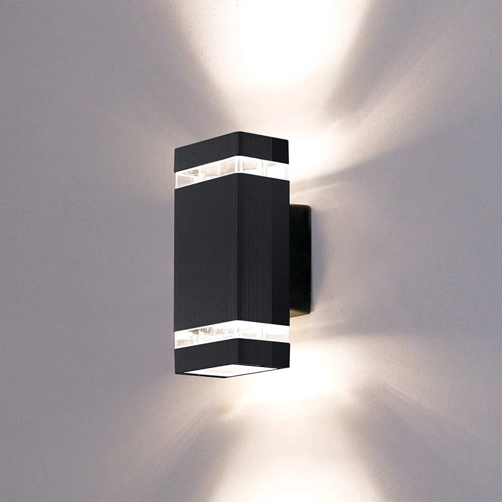 Hlfvlite 1002 Led Outdoor Wall Lamp, Aluminum Up/Down Outside Wall Light Exterior Wall Sconce