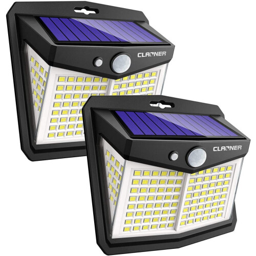 Solar Lights Outdoor, Upgraded Wireless Solar Motion Sensor Security Light 270