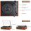 Mersoco Bluetooth Turntable Vinyl Record Player with Stereo Speakers 4