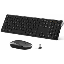 Wireless Keyboard & Mouse Set - Slim Quiet Stylish Mouse Keyboard