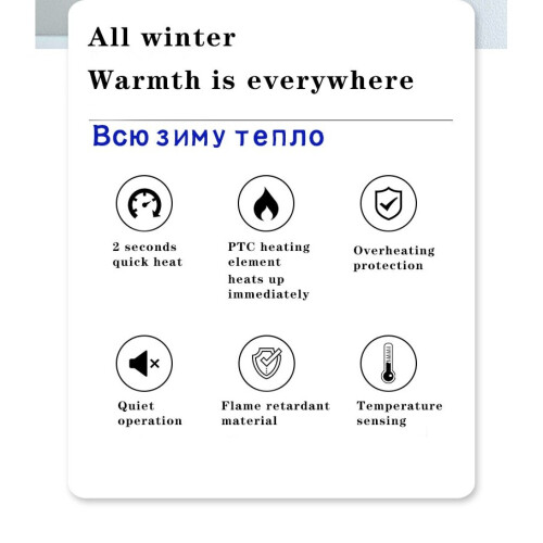 Mini Fan Heater 1000W Portable Electric Fast Heating 2