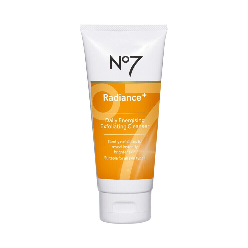 No7 Radiance Plus Daily Energising Exfoliating Face Cleanser 100ml