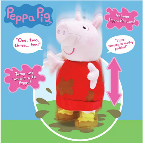 Jumping peppa pig store toy