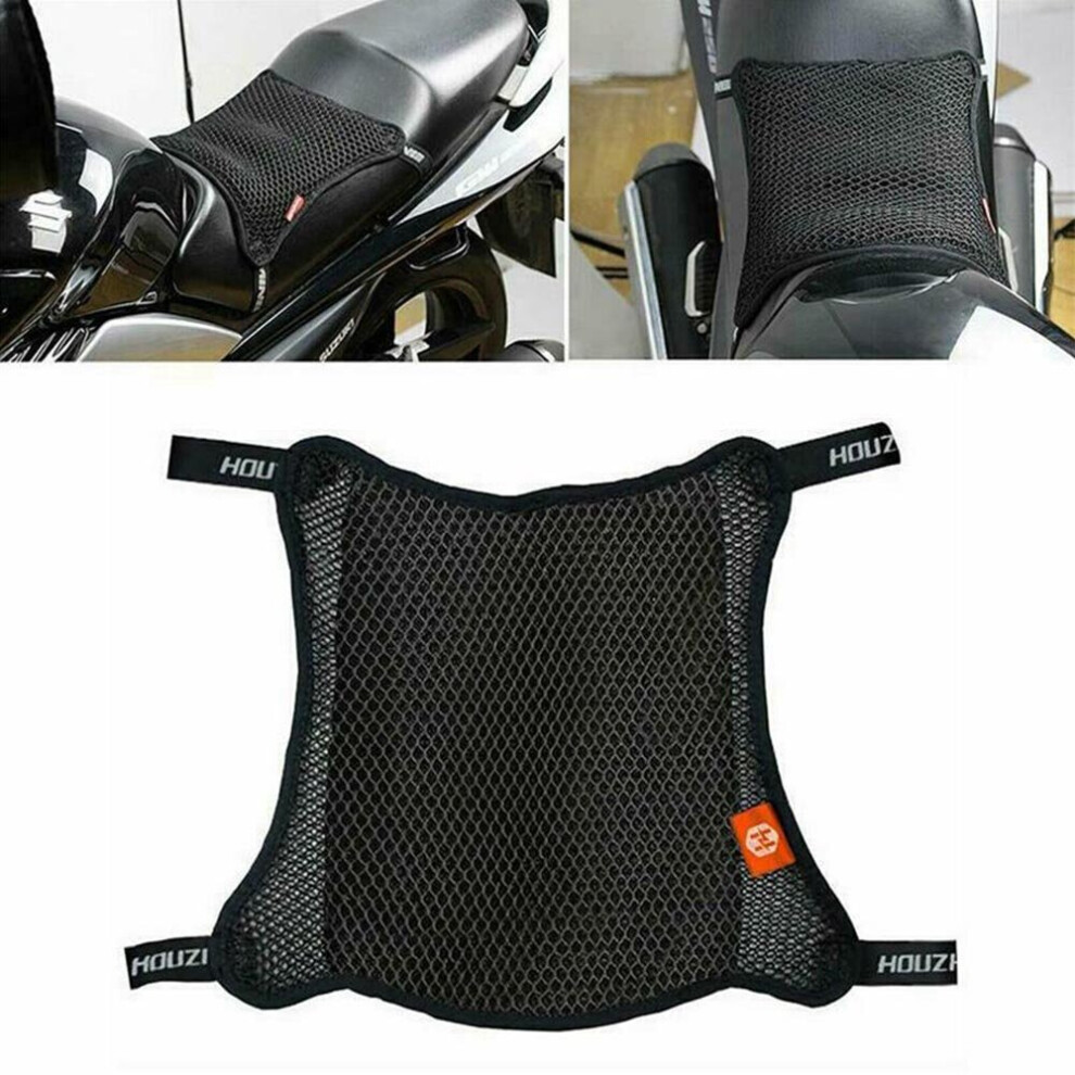 Motorcycle Breathable Seat Cover Non-Slip Cushion 3D Mesh Net Pad