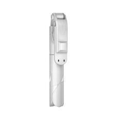 (White) Bluetooth Wireless Selfie Stick Extendable Monopod Tripod with Remote Shutter