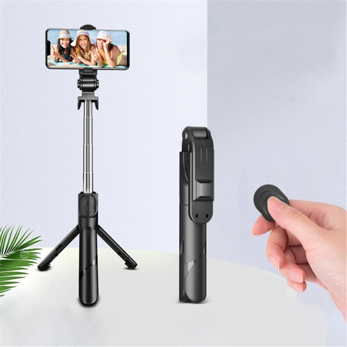 (White) Bluetooth Wireless Selfie Stick Extendable Monopod Tripod with Remote Shutter 1